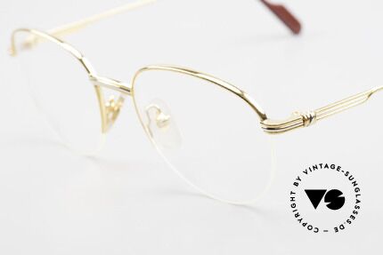 Cartier Colisee Runde Luxus Brillenfassung, flexibler Halbrahmen (Top-Qualität), Luxusbrille!, Passend für Herren und Damen