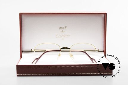 Cartier Colisee Runde Luxus Brillenfassung, KEINE Retrobrillen-Mode; Original von ca. 1995!, Passend für Herren und Damen