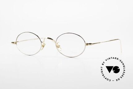 Lunor V 100 Ovale Lunor Brille Bicolor, LUNOR = ehrliches Handwerk mit Liebe zum Detail, Passend für Herren und Damen