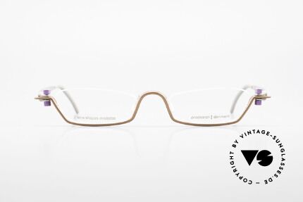 ProDesign 9901 Designer Brille Gail Spence, vintage Aluminium Rahmen im Gail Spence Design, Passend für Herren und Damen