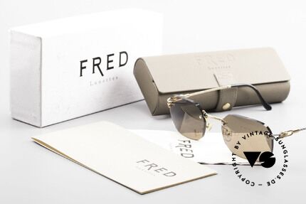 Fred Orcade Randlose Luxus Sonnenbrille, ungetragenes Exemplar mit original Verpackung von Fred, Passend für Herren