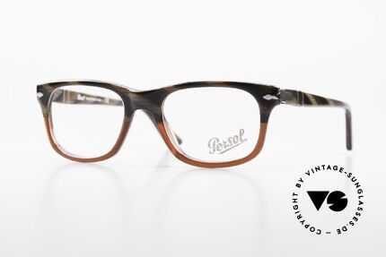 Persol 3029 Kleine Persol Brille Unisex, Persol Brille, Modell 3029 in SMALL Größe 50-19, Passend für Herren und Damen