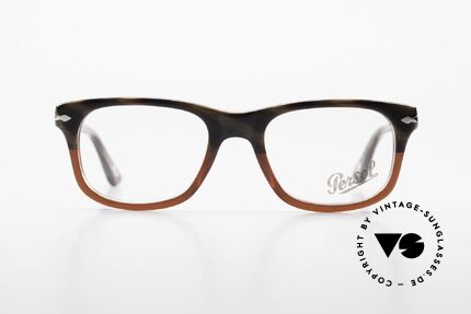 Persol 3029 Kleine Persol Brille Unisex, klassische Brillenform in einem zeitlosen Design, Passend für Herren und Damen