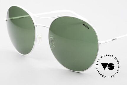 Missoni 0440 Oversized Aviator Sonnenbrille, grasgrüne Sonnengläser (100% UV) mit Missoni Logo, Passend für Herren und Damen