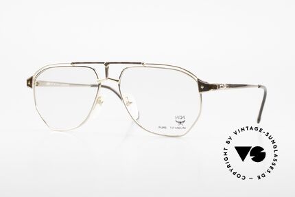 MCM München 6 XL Luxus Vintage Brille 90er, extra große MCM Designer-Brille aus den 90ern, Passend für Herren