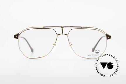 MCM München 6 XL Luxus Vintage Brille 90er, modifizierte Pilotenform in 150mm Breite = XXL, Passend für Herren