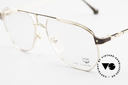 MCM München 6 XL Luxus Vintage Brille 90er, edle Fassung mit Seriennummer in Top-Qualität, Passend für Herren