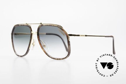 Carrera 5370 Vintage Sonnenbrille Klassisch, Metallfassung im Halbrahmendesign mit Acetat-Ringen, Passend für Herren