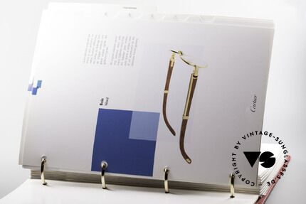 Cartier_ Catalog Katalog Cartier Lunettes, ...über die verschiedenen Serien (90er/2000er), Passend für Herren und Damen