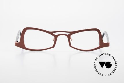 Theo Belgium Eye-Witness JK Pure Titanium Damenbrille, zauberhafte Designerbrille d. späten 90er / frühe 2000er, Passend für Damen