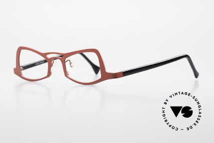Theo Belgium Eye-Witness JK Pure Titanium Damenbrille, spektakulärer Eye-Catcher in TOP-Qualität (Titanium), Passend für Damen