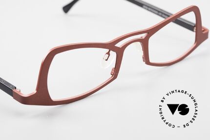 Theo Belgium Eye-Witness JK Pure Titanium Damenbrille, sozusagen: vintage Brillenfassung mit Symbol-Charakter, Passend für Damen