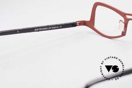 Theo Belgium Eye-Witness JK Pure Titanium Damenbrille, die Fassung ist als Lesebrille verglasbar (oder als SoBri), Passend für Damen