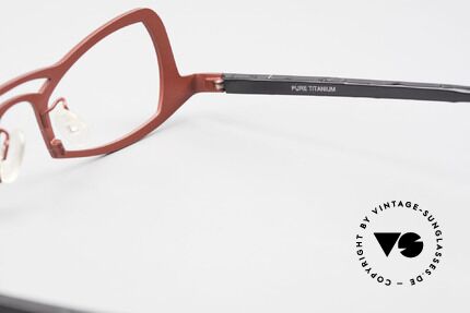 Theo Belgium Eye-Witness JK Pure Titanium Damenbrille, Größe: medium, Passend für Damen
