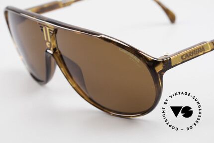 Carrera 5412 80er Brille 3 Mal Sonnengläser, 3 Paar Wechselgläser für unterschiedliche Bedingungen, Passend für Herren und Damen
