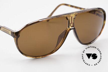 Carrera 5412 80er Brille 3 Mal Sonnengläser, grün und braun-Verlauf sowie solid braun ULTRASIGHT, Passend für Herren und Damen