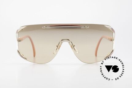 Christian Dior 2434 Leicht Pink Verspiegelte Brille, ein durchgehendes Glas für einen Panorama View, Passend für Damen