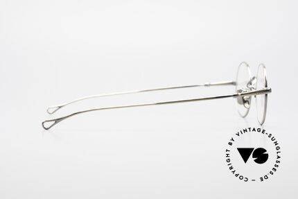 Lunor V 110 Runde Lunor Metallbrille Titan, natürlich ungetragen und mit "antik-gold" Legierung, Passend für Herren und Damen