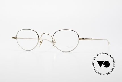 Lunor V 103 Zeitlose Lunor Brille Bicolor, LUNOR Brille: gold-plattiert und platin-plattiert!, Passend für Herren und Damen