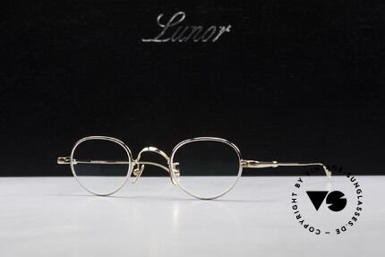 Lunor V 103 Glaseinfassung Platin Silber, Größe: small, Passend für Herren und Damen