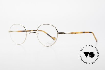 Lunor II A 22 Runde Vintage Brille Vergoldet, ein absoluter Lunor-Klassiker: zeitlos, edel, unisex, Passend für Herren und Damen