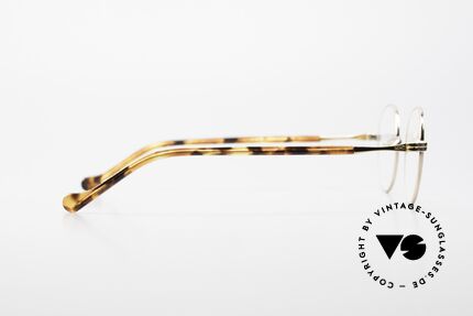 Lunor II A 22 Runde Vintage Brille Vergoldet, Demos können natürlich beliebig getauscht werden, Passend für Herren und Damen