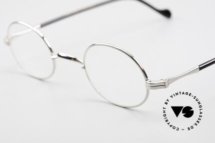 Lunor II A 10 Ovale Vintage Brille Platin, deutsches Traditionsunternehmen; made in Germany, Passend für Herren und Damen