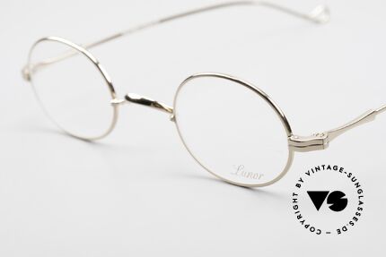 Lunor II 10 Ovale Brille Vergoldet GP, Brillen-Design in Anlehnung an frühere Jahrhunderte, Passend für Herren und Damen