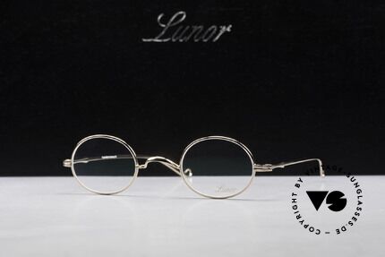 Lunor II 10 Ovale Brille Vergoldet GP, Größe: small, Passend für Herren und Damen