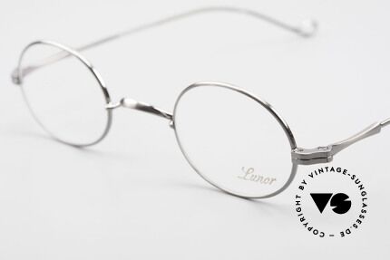 Lunor II 10 Ovale Metallbrille Antik Silber, Brillen-Design in Anlehnung an frühere Jahrhunderte, Passend für Herren und Damen