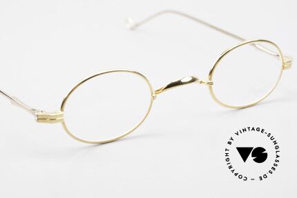 Lunor II 04 XS Brille Special Edition Oval, altes, ungetragenes LUNOR Original mit dem W-Steg, Passend für Herren und Damen