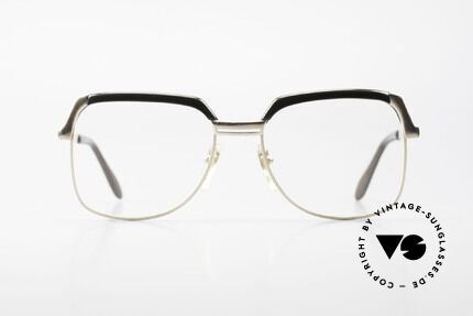 Bausch & Lomb 418 80er Gold Filled Kombi Brille, klassische Kombi-Brille: Metall mit Kunststoff-Balken, Passend für Herren