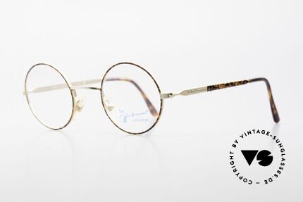 John Lennon - Revolution Vintage Brille Klein & Rund, kleine runde Brille in matt-gold und kastanienbraun, Passend für Herren und Damen