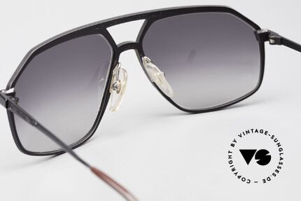 Alpina M6 No Retro Brille Echt Vintage, Sonnengläser in grau-Verlauf für 100% UV Protection, Passend für Herren