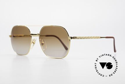 Christian Dior 2357 80er Herren Brille Vergoldet, gesamte Metallfassung 22kt vergoldet (gelb-gold), Passend für Herren