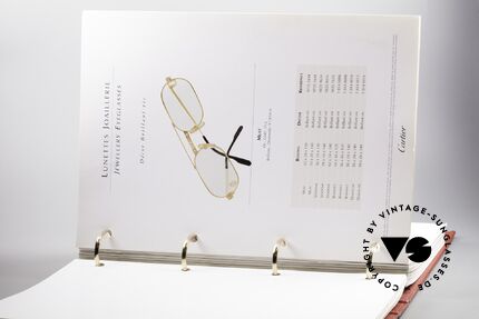 Cartier_ Catalog Katalog Cartier Lunettes, absolutes Sammlerstück; gab's nicht im Handel, Passend für Herren und Damen