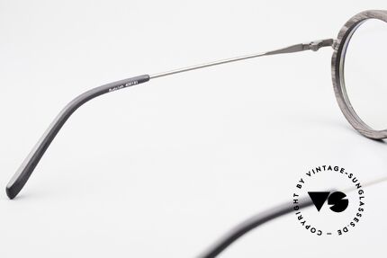 Kerbholz Rudolph Holzbrille Rund Blackwood, Größe: medium, Passend für Herren und Damen