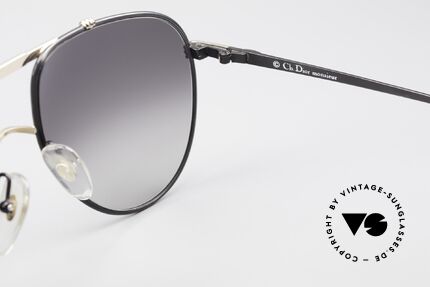 Christian Dior 2248 80s Aviator Large Sonnenbrille, Sonnengläser in grau-Verlauf mit 100% UV Protection, Passend für Herren