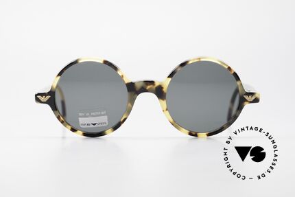 Giorgio Armani EA501 Rund Vintage Sonnenbrille, dezentes Modell aus der Emporio Armani Kollektion, Passend für Herren und Damen