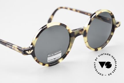 Giorgio Armani EA501 Rund Vintage Sonnenbrille, KEINE RETRO-BRILLE, sondern echte 1990er Ware, Passend für Herren und Damen