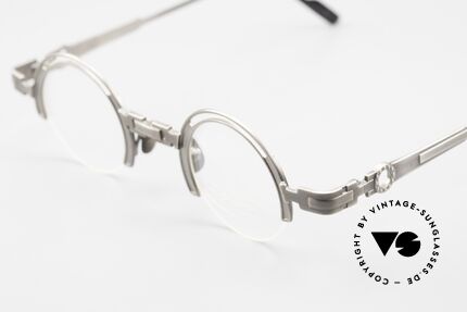 Koure KR8100 Runde 90er Steampunk Brille, also einer Sicht auf die Zukunft, aus einer früheren Zeit, Passend für Herren und Damen