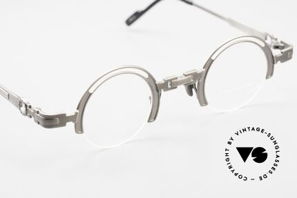 Koure KR8100 Runde 90er Steampunk Brille, Größe: medium, Passend für Herren und Damen