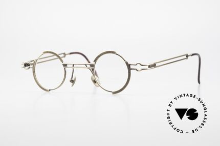 Koure KR8103 90er Brille Steampunk Rund, KOURE Brille 8103, Gr. 34/30, von 1994, Steampunk Stil, Passend für Herren und Damen