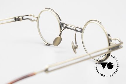 Koure KR8103 90er Brille Steampunk Rund, ungetragenes 90er Einzelstück und KEINE Reproduktion!, Passend für Herren und Damen
