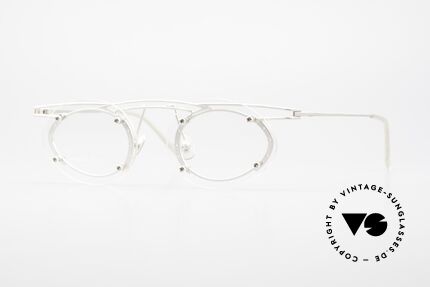 Koure KR8013 Designerbrille Ellipsenform, KOURE Brille 8013, Gr. 52/17, von 1994, Steampunk Stil, Passend für Herren und Damen
