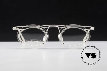 Koure KR8013 Designerbrille Ellipsenform, Gläser (randlos) sind mit Schrauben am Rahmen fixiert, Passend für Herren und Damen