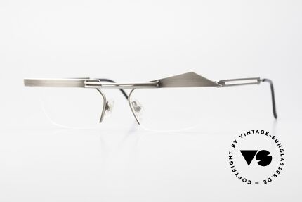 Koure KR8077 Designerbrille Halb Randlos, KOURE Brille 8077, Gr. 49/18, von 1994, Steampunk Stil, Passend für Damen