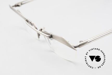 Koure KR8077 Designerbrille Halb Randlos, halb rahmenlose Designer-Fassung, gebürstetes Metall, Passend für Damen