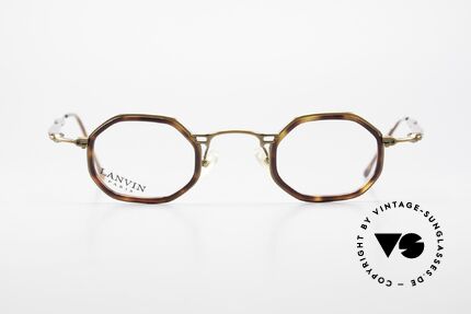 Lanvin 1222 Achteckige Kombi-Brille 90er, 90er Jahre Brille, Modell 1222, in Größe 44-25, Passend für Herren und Damen