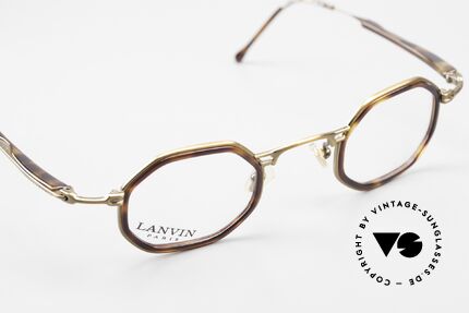 Lanvin 1222 Achteckige Kombi-Brille 90er, KEINE Retrobrille, sondern ein altes ORIGINAL!, Passend für Herren und Damen